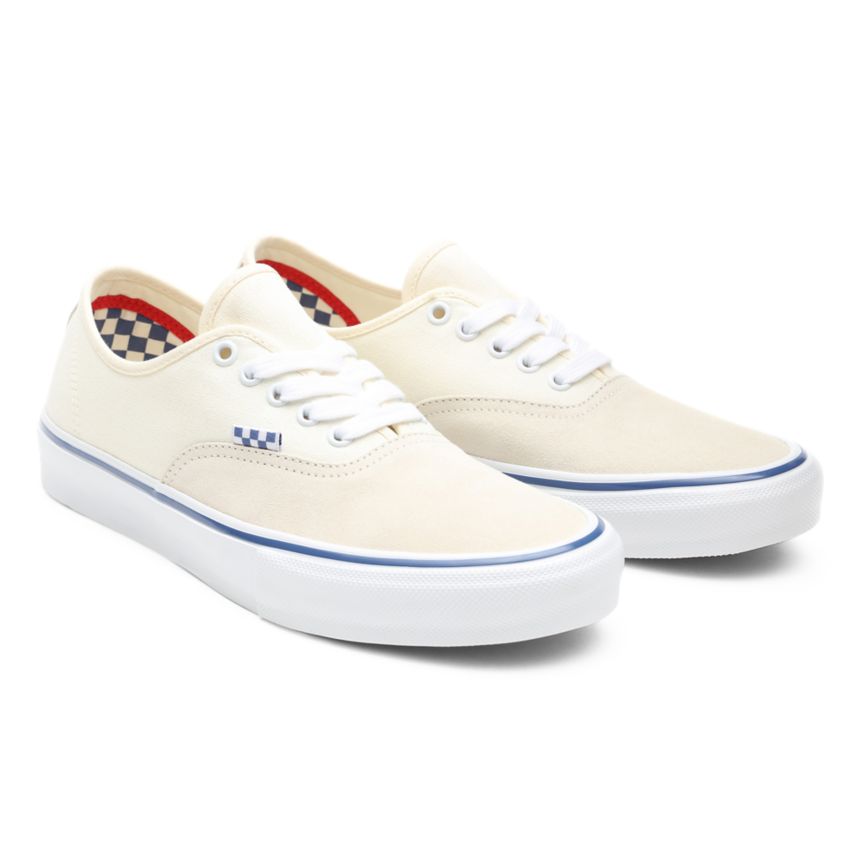 Vans Skate Authentic Dam Vita - Vans Låga Skor Outlet Sverige (TQMYR0684)